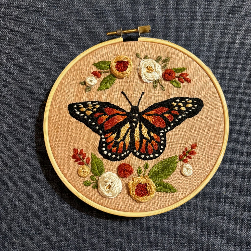 Broderie d'un monarque